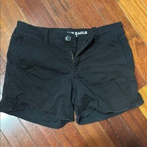 American Eagle Black Super Stretch Shorts